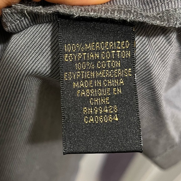 Bugatchi Uomo Silver Long sleeved Mock Neck Men’s Shirt - Picture 8 of 12